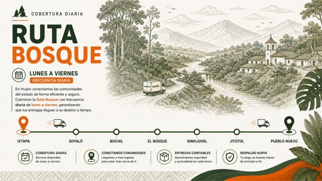 Huipix Envíos Ruta Bosque